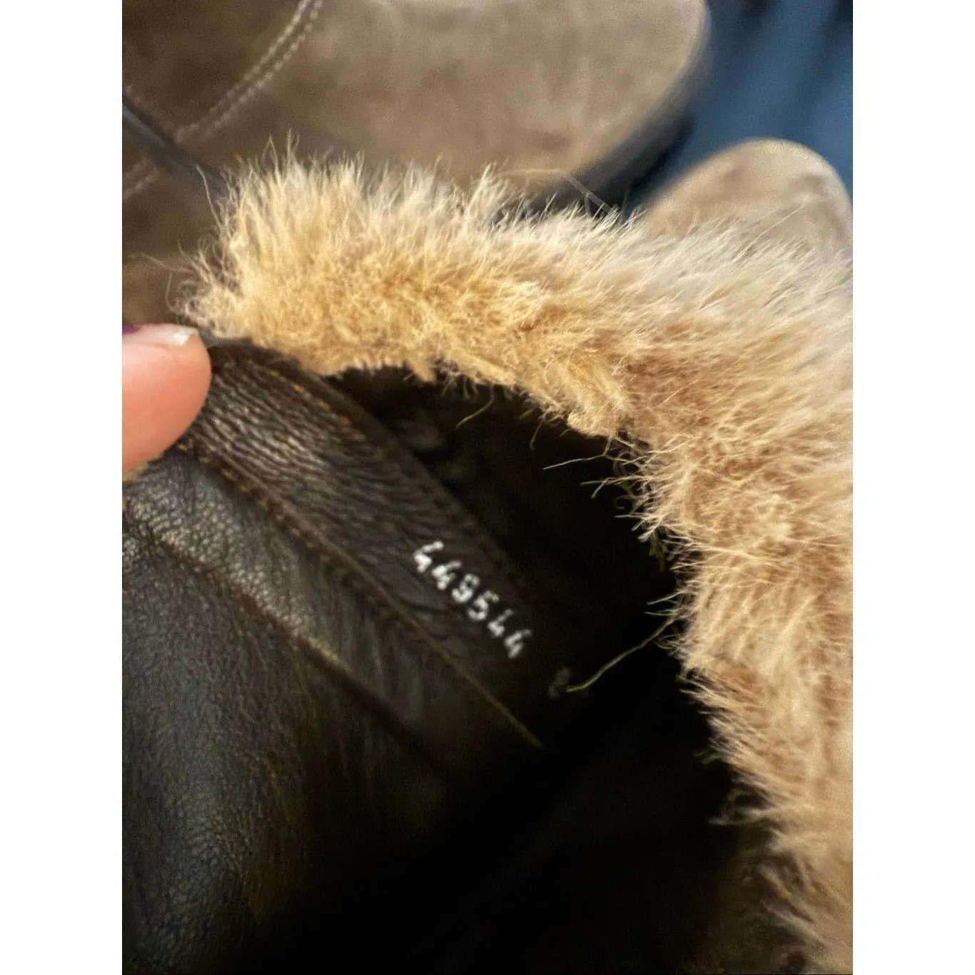 Aquatalia Kimberley suede Sherpa weatherproof shearling Chelsea boots size 8 - Image 5