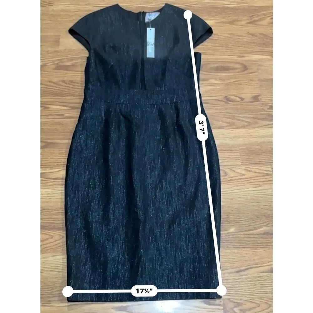 Lela Rose black shimmery Sheer - Image 6