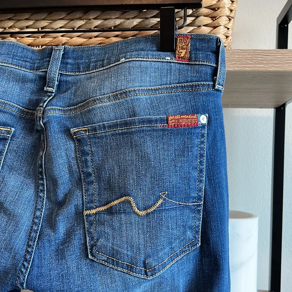 7 For All Mankind Mid-Rise Josefina Skinny Boyfriend Distressed Jean, 28 - Image 6