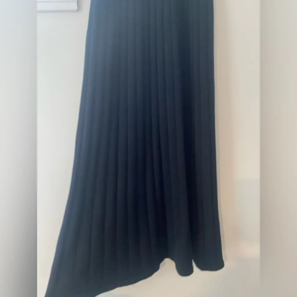 BODEN NWT Sleeveless Knitted Midi Dress 6 Black Rib Knit High Neck Quiet Luxury - Image 6