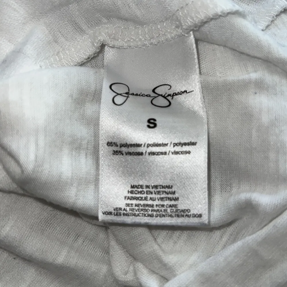 Jessica Simpson Women’s T Shirt Positive Vibes & Positive Mind White Size Small - Image 6