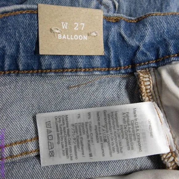 NEW Madewell USA-made Balloon Jeans‎ in Whistler Wash, 27 - Image 17