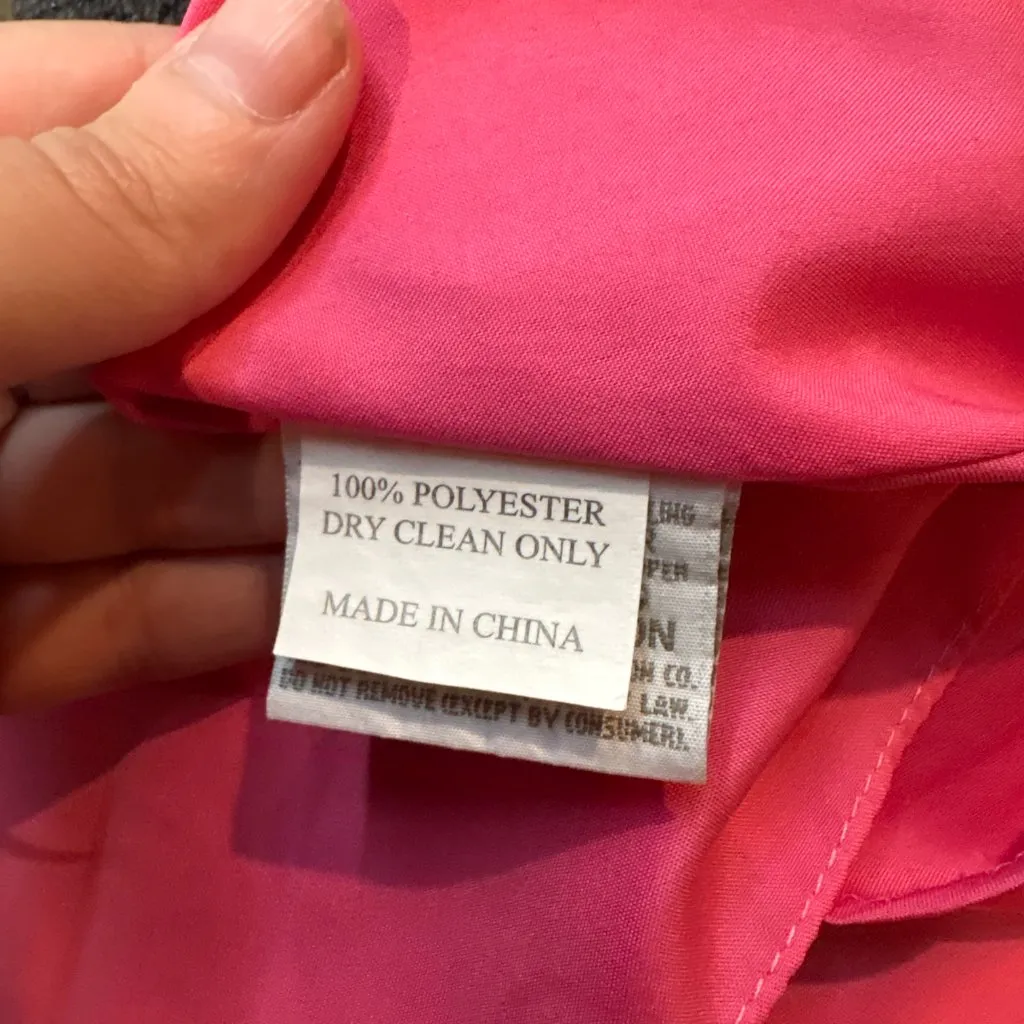 Y2K pink formal flower embellished gown dress - Image 6