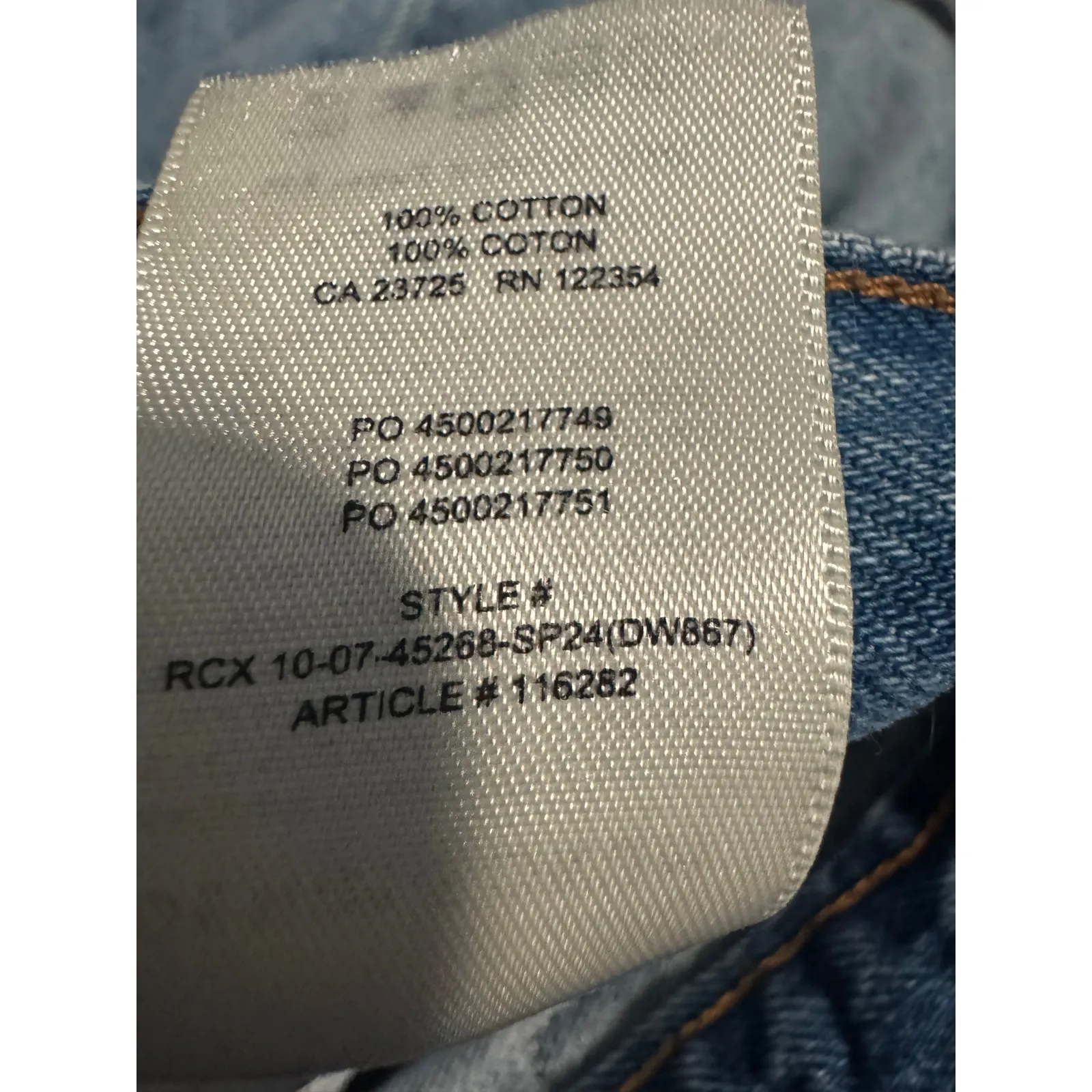 Denim Forum ’90s Carpenter Midi Pencil Skirt — Size 26 Blue - Image 7