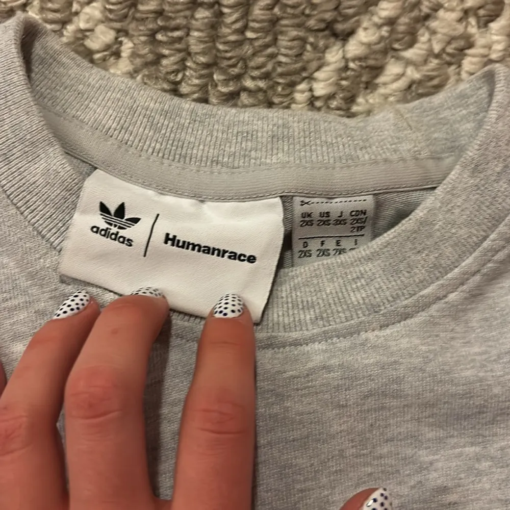 Adidas HumanRace Unisex Grey Long Sleeve - Image 3