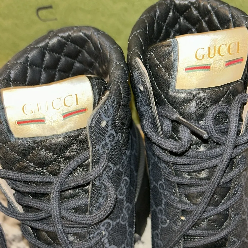 Gucci Women's GG Platform High Block Heel Ankle Boots - Image 9