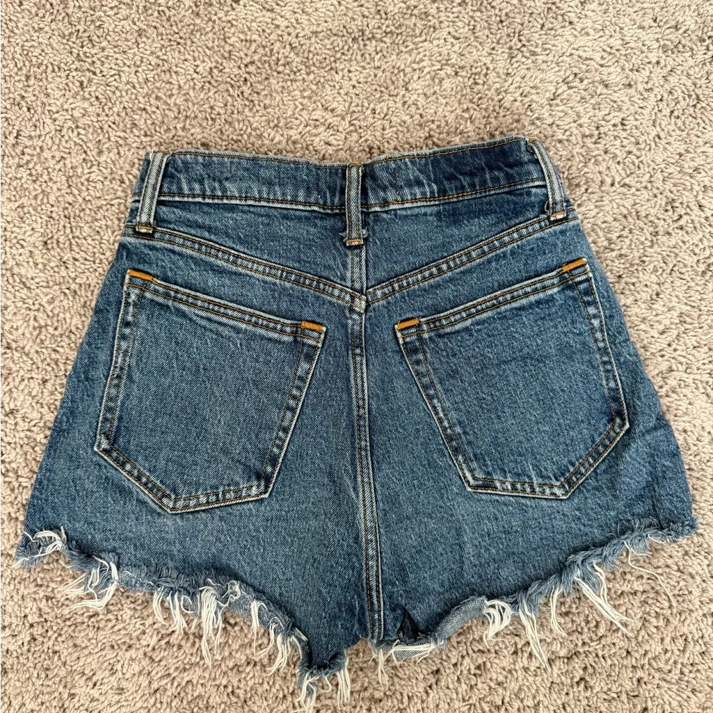 Abercrombie & Fitch Women's The Mom Short High Rise Denim Jean Shorts - Image 3