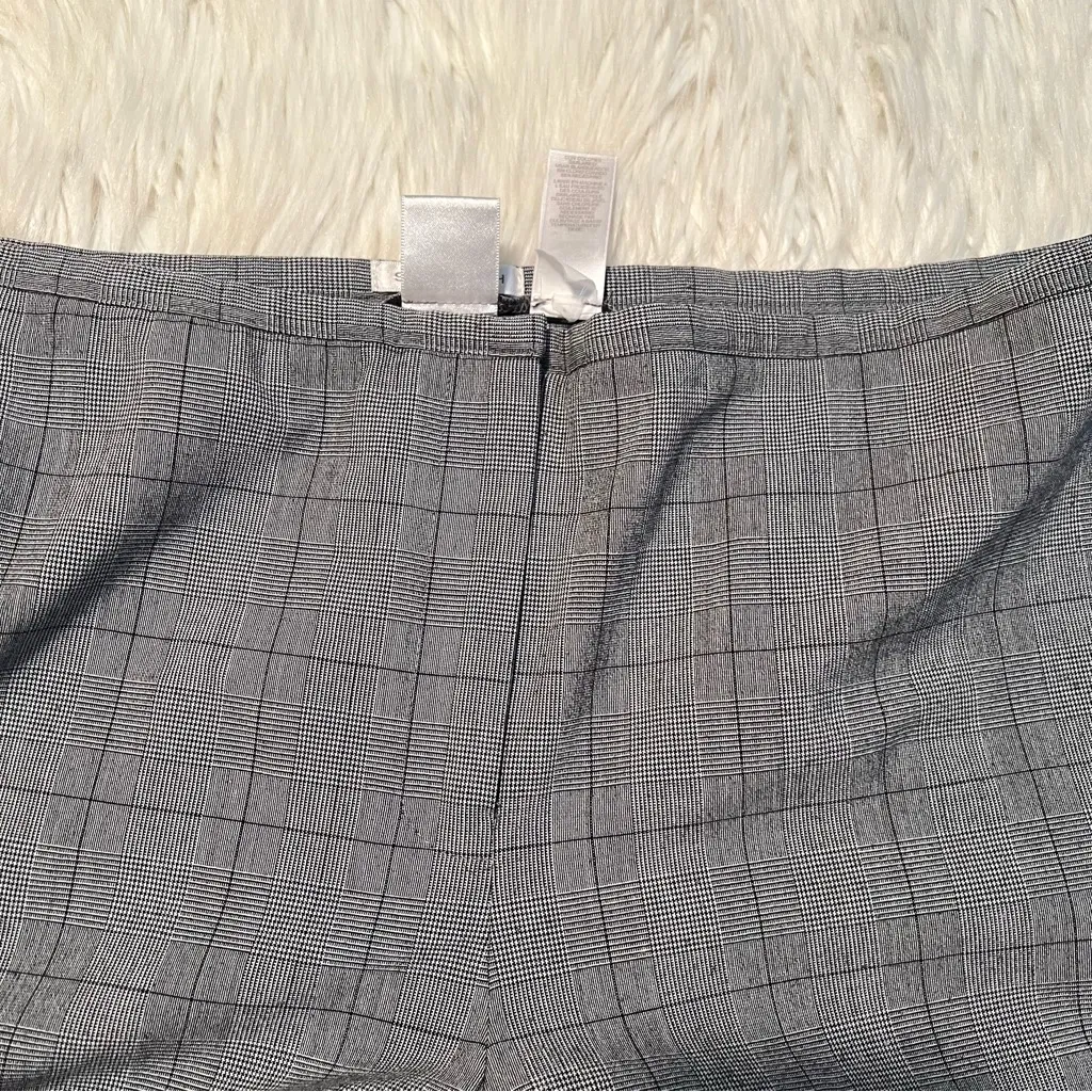 Vintage Emma James Liz Claiborne Trousers Dress Pants Gray Plaid 18 - Image 3