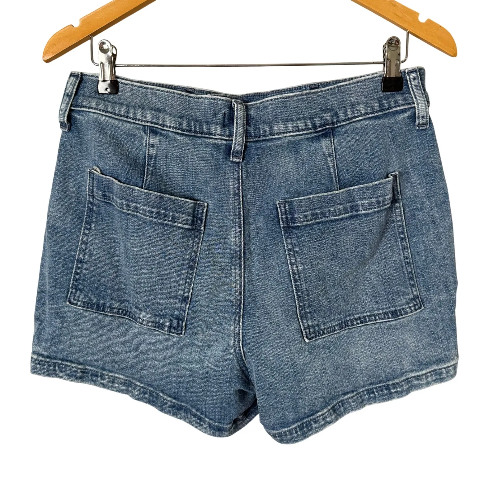 J. Crew Utility Denim High Rise Shorts Blue Size 29 - Image 8