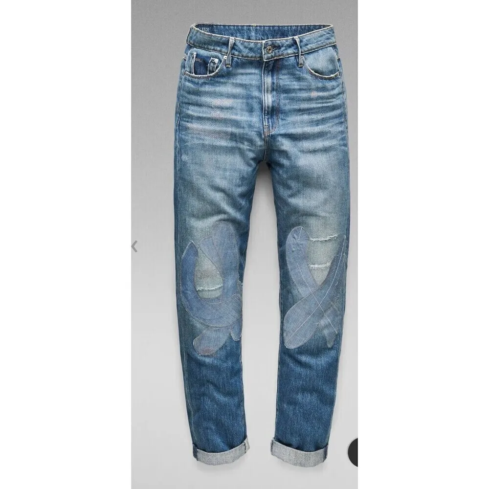 G-Star Raw 3301 High Boyfriend womens luxury casual comfortable Jeans Size 27 - Image 2
