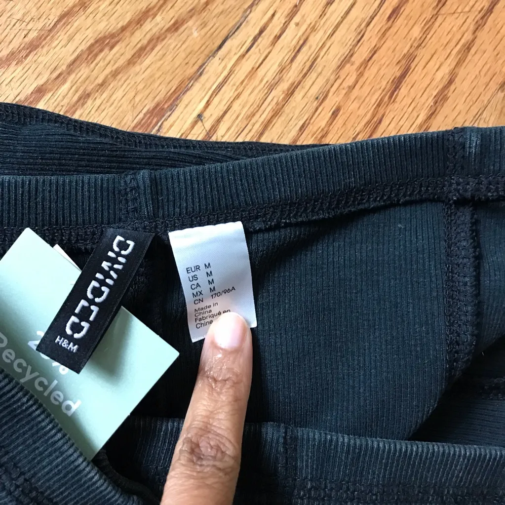 H&M Dark Gray Stretch Tube Top NWT - Image 4