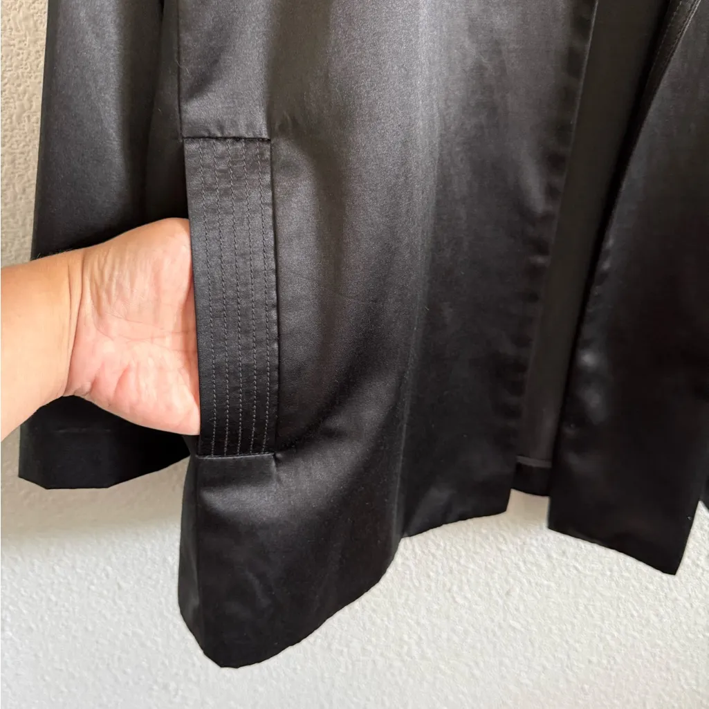 Eileen Fisher Silk Cotton Open‎ Blazer Jacket Size Medium - Image 2