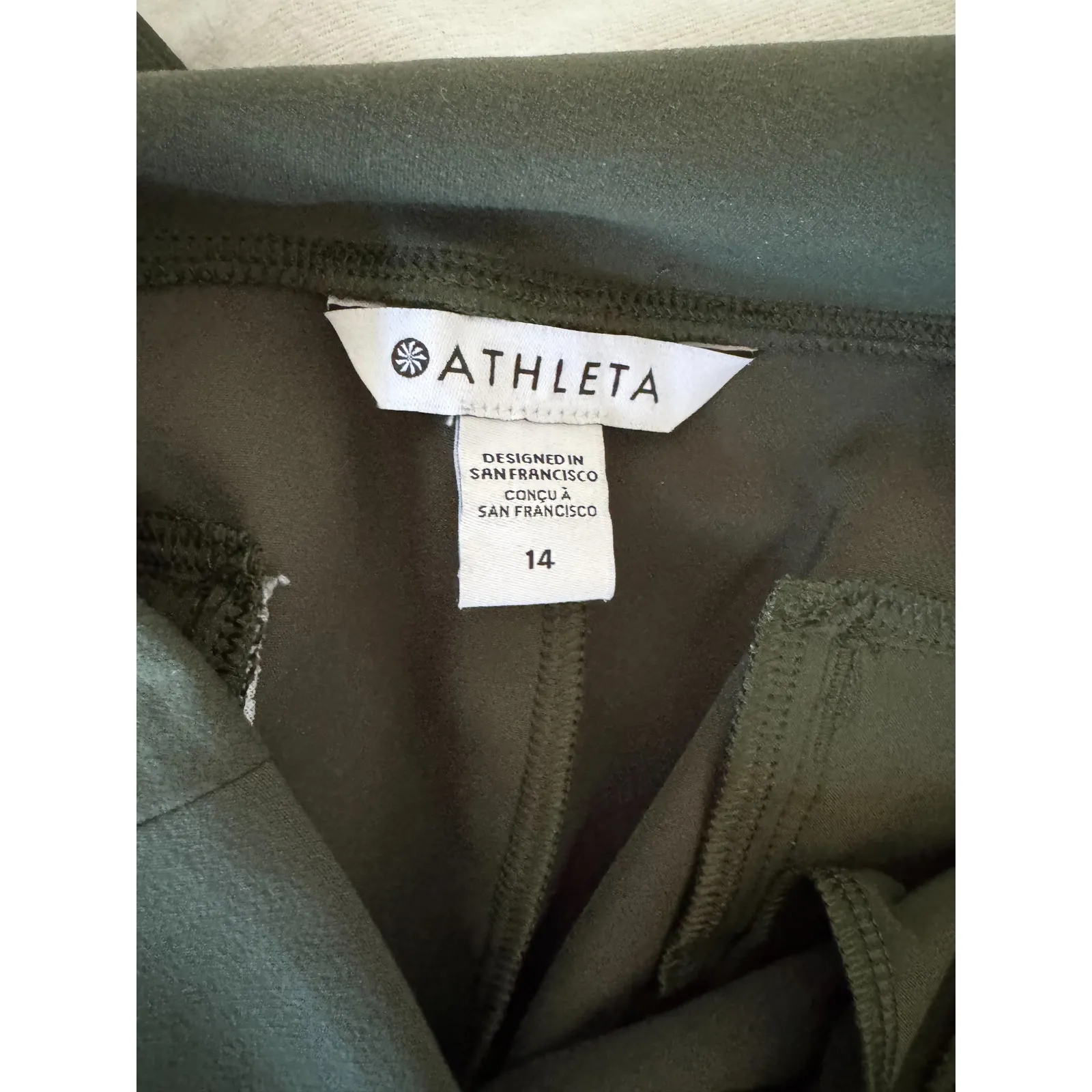 Athleta Endless High Rise Pant Green Size 14 - Image 7