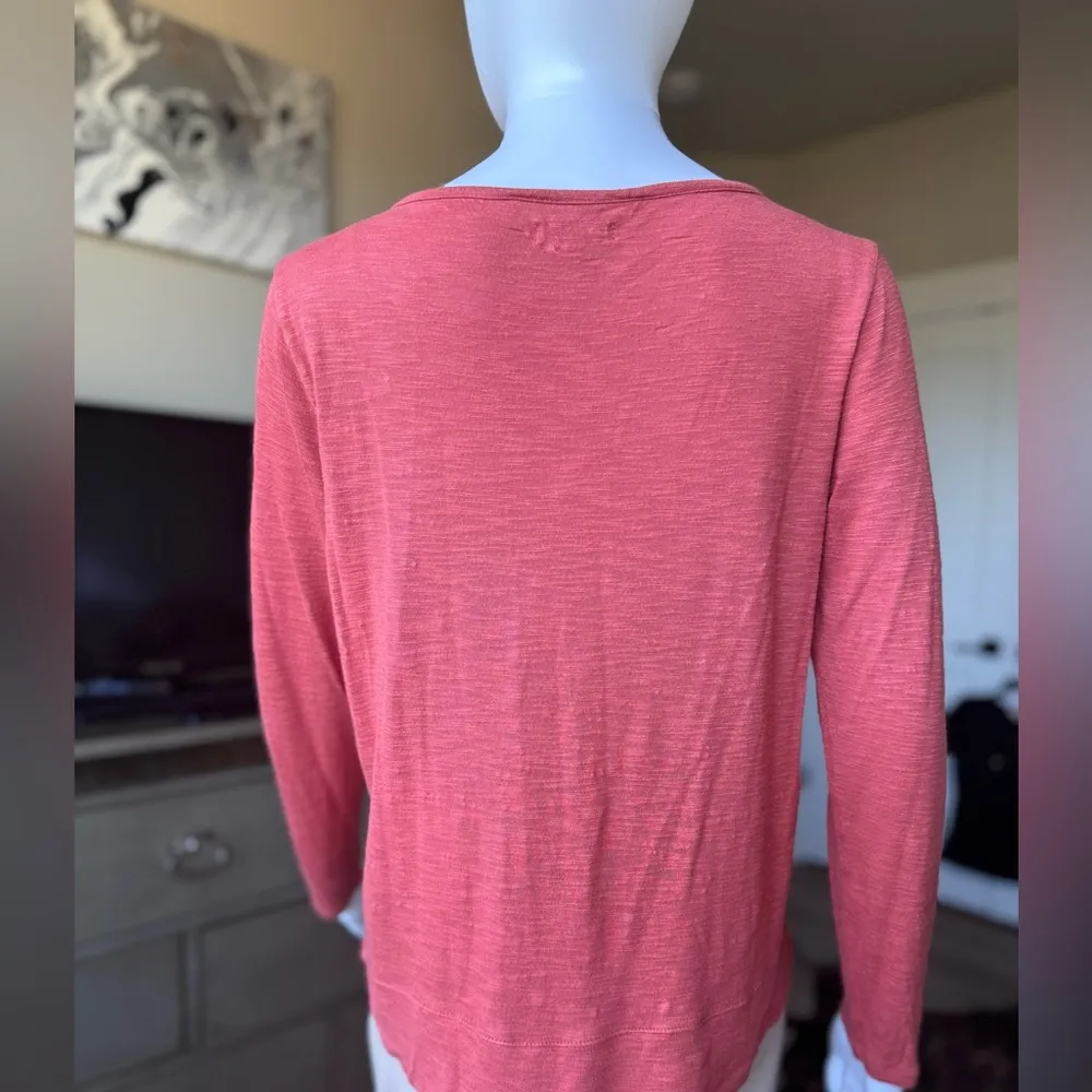 Madewell Lightweight Muted Coral Longsleeve - Image 5