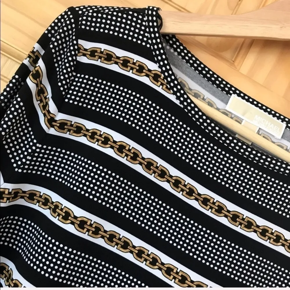 MICHAEL Michael Kors petite striped nautical long sleeve top size LP - Image 3