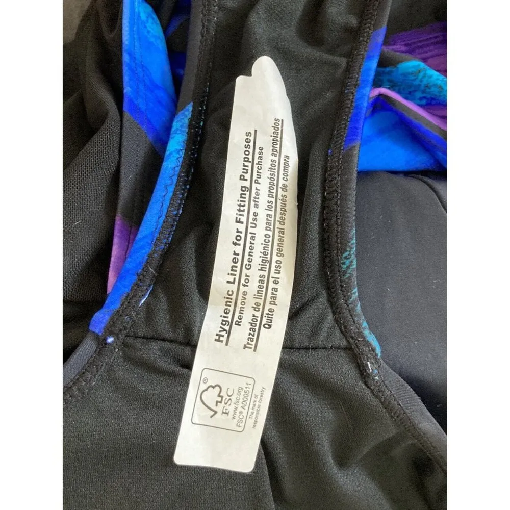 New Swimsuits For All One Piece Swimsuit Womens Plus 14 Blue Beach Vacation - Image 8