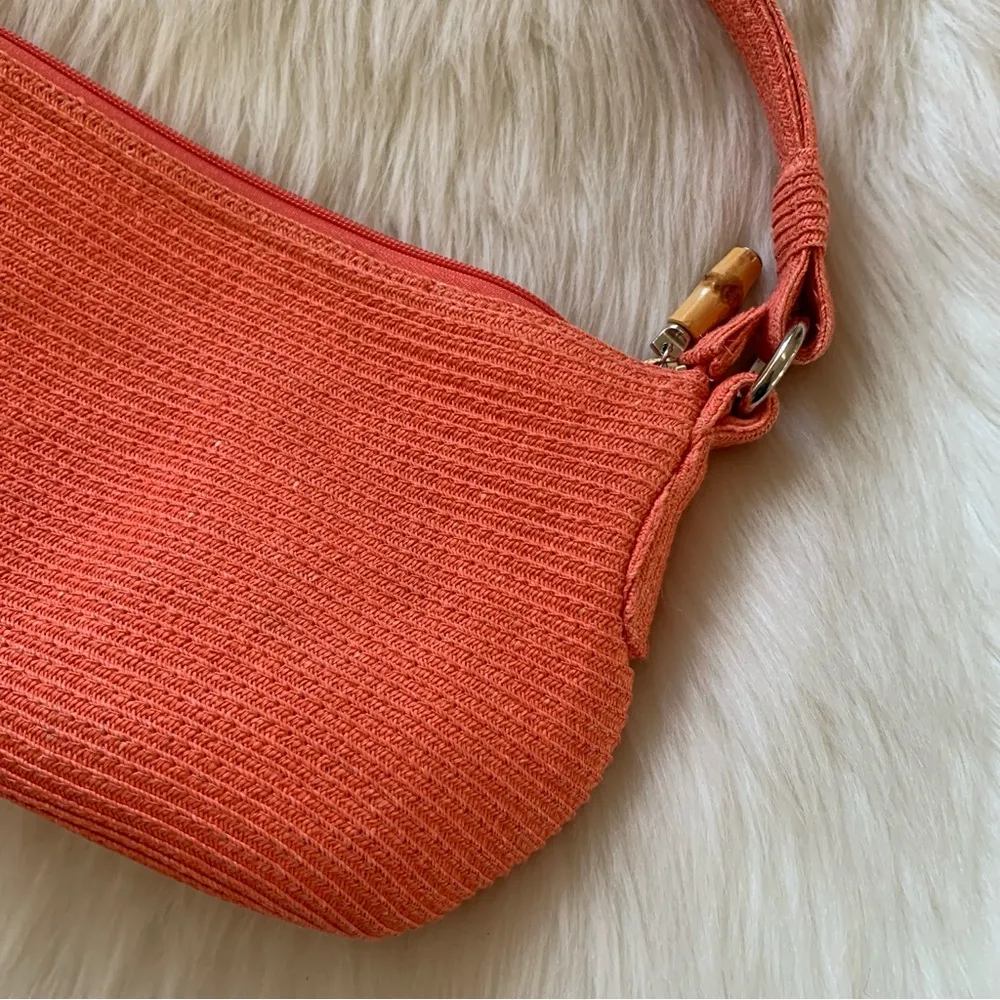 Talbots Woven Coral Small Shoulder Bag - Image 2