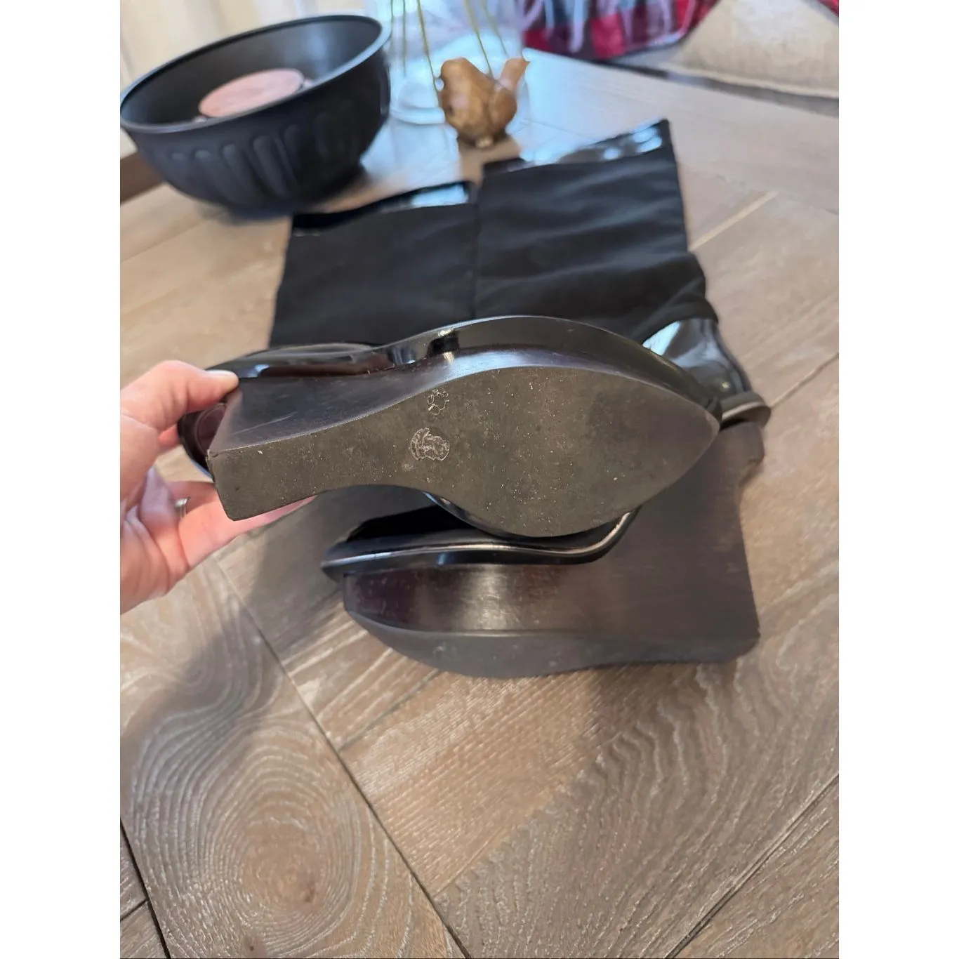 Stella McCartney Fleece Platform Boot in Black Size 36 / 5.5 - Image 5