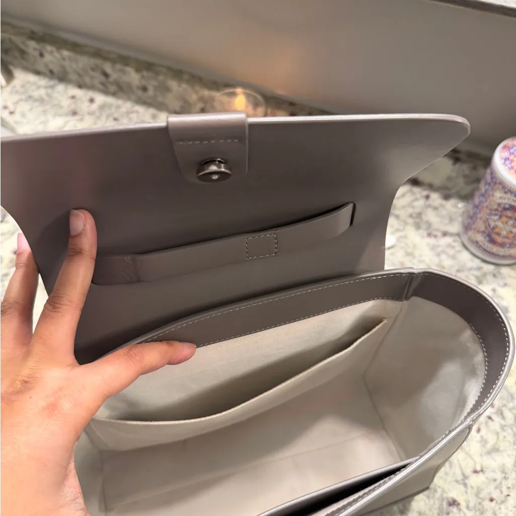 Ateliers Auguste The Marly Bag Taupe Box Leather Gray - Image 5