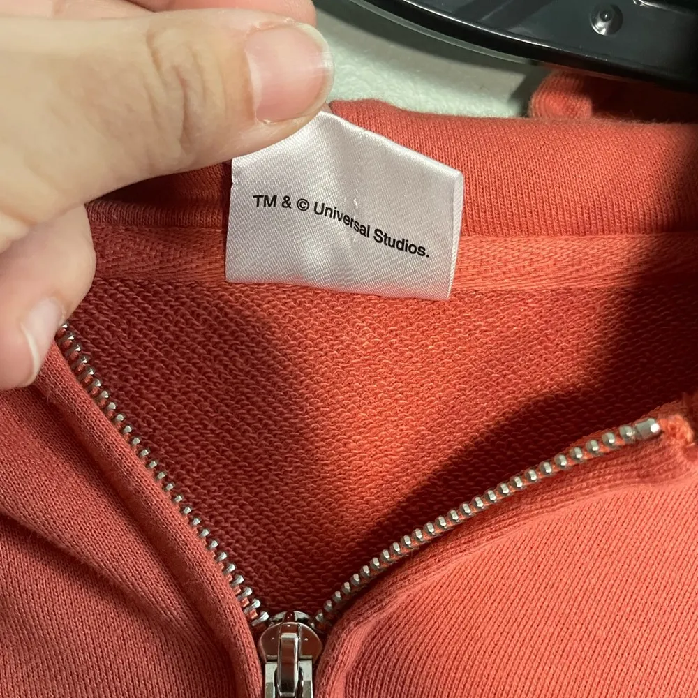 Women’s Universal Studios Sesame Street Soft Red Elmo Face Hoodie Sz XL - Image 8