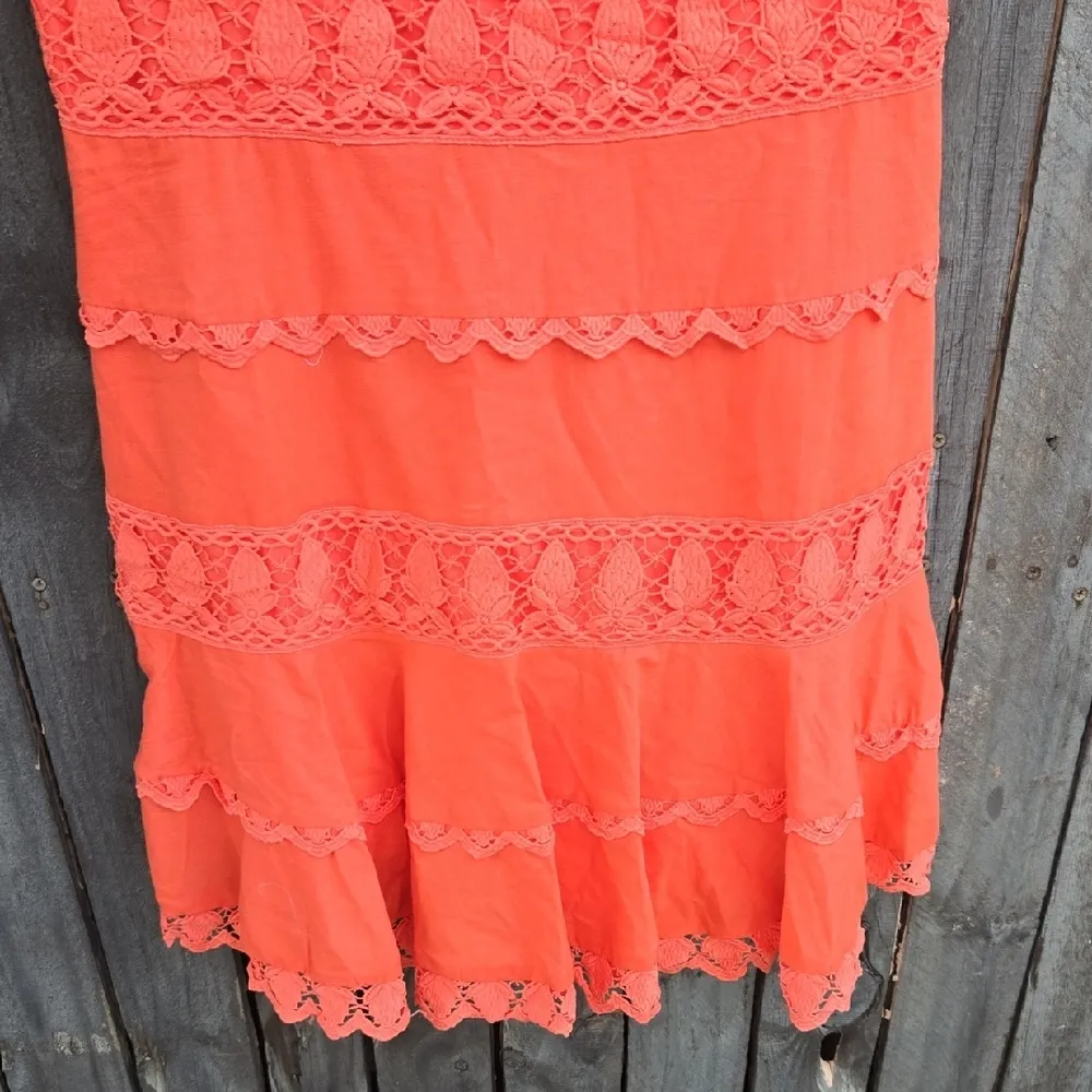 Endless Rose Coral Lace Dress - Image 4