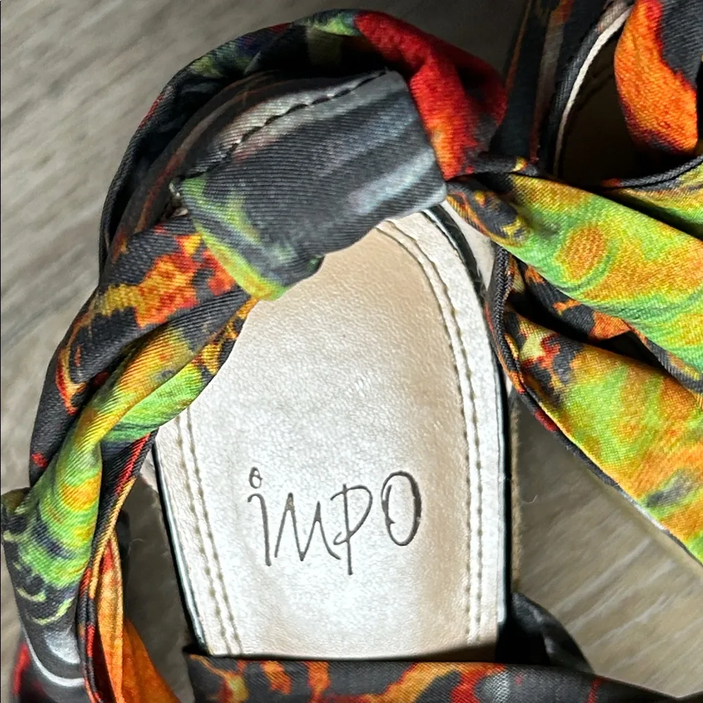 Impo Orabelle “Oprah” Colorful Ankle Wrap Espadrille Wedge Sandals Size 8 - Image 12