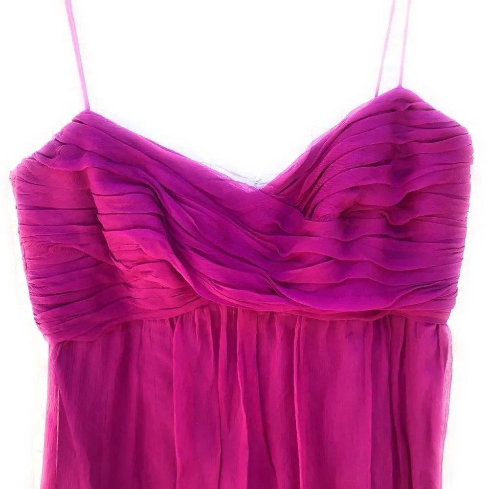 Amsale‎ Silk Mini Cocktail Dress Size 10 - Image 3