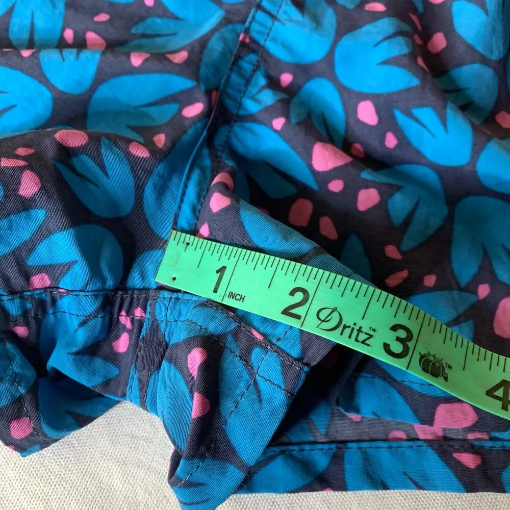 Patagonia Womens Shorts Size XS Barely Baggies 2.5" Blue Floral Pull On Elastic - Image 8