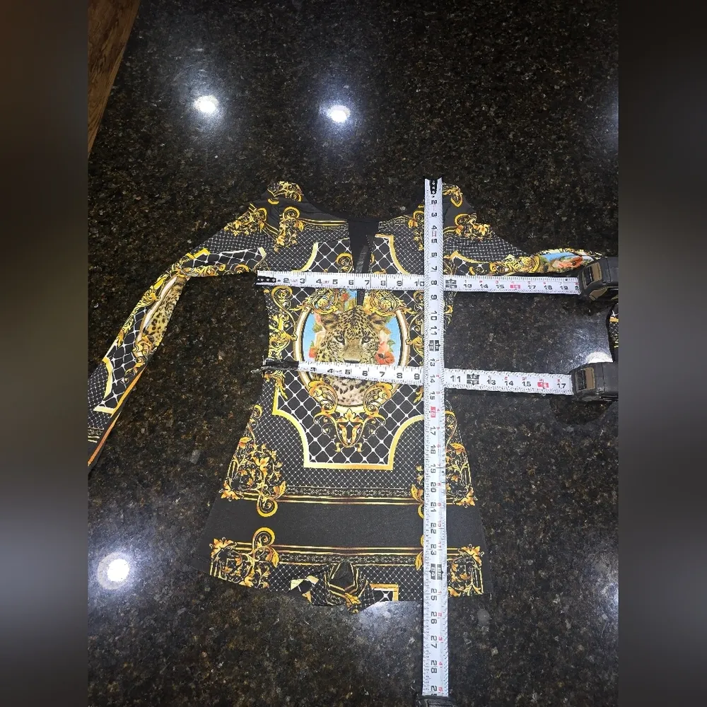 Boutique Ktoo Women's Multicolor Polyester Long Sleeve Round Neck Romper Size S - Image 10