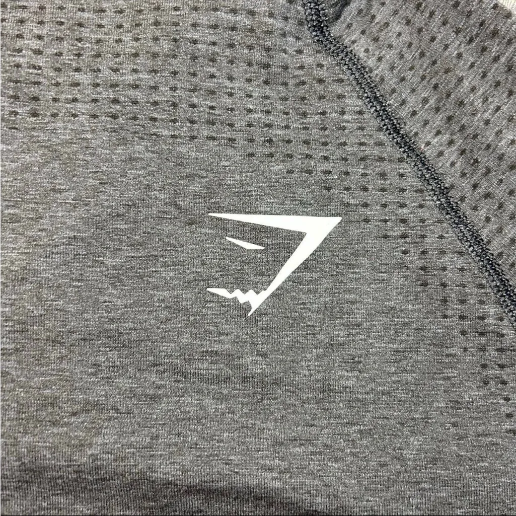 Gymshark Vital Crop Top - Dark Gray, Size S - Image 5