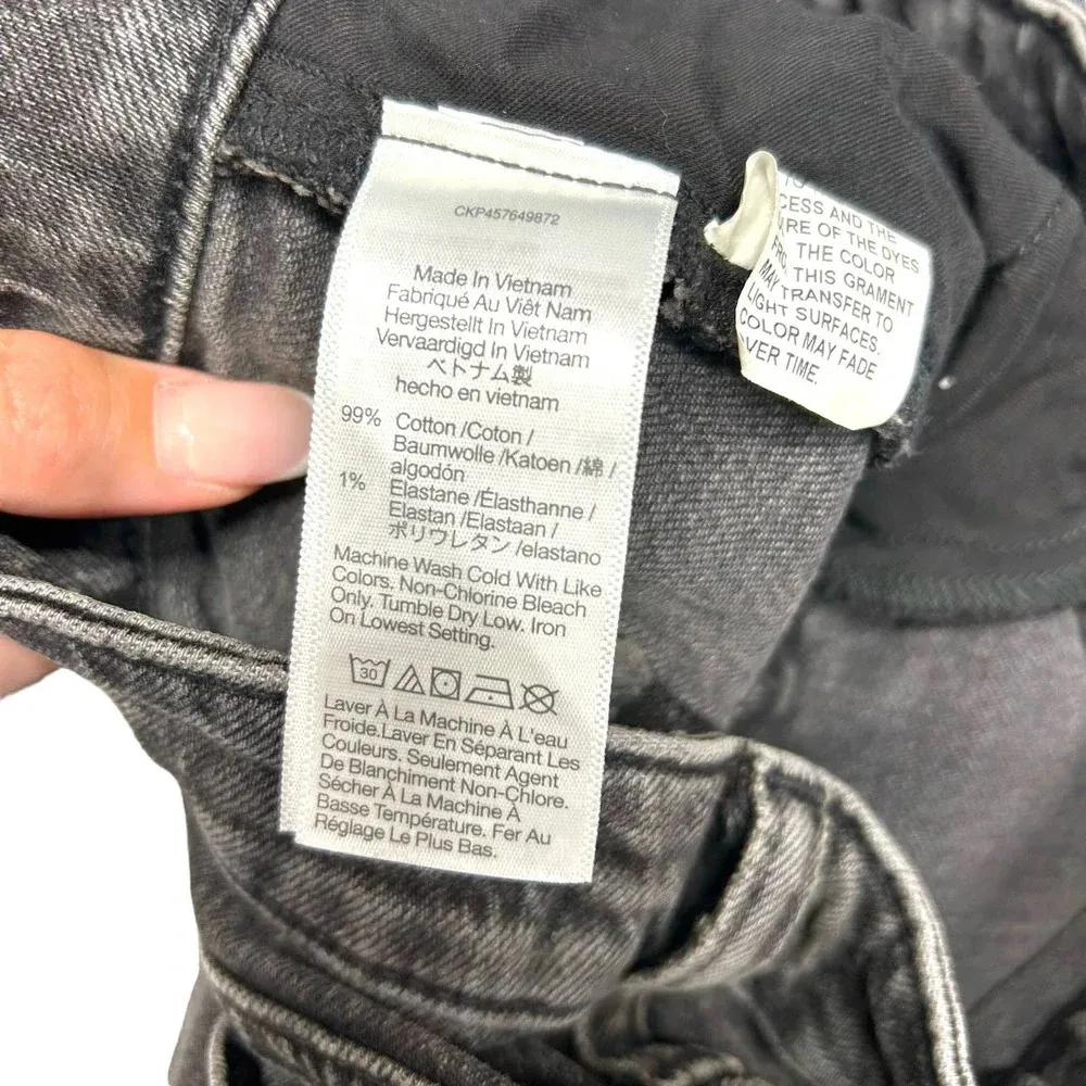 Madewell The Curvy Perfect Vintage Jean Lunar Black Wash‎ Size 25 - Image 10