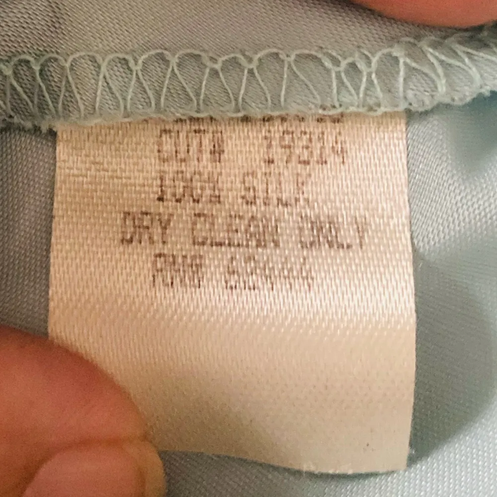 Vintage Y2K Nicole Miller silk blue sheer beaded bias cut fairy mermaid skirt. 8 - Image 8