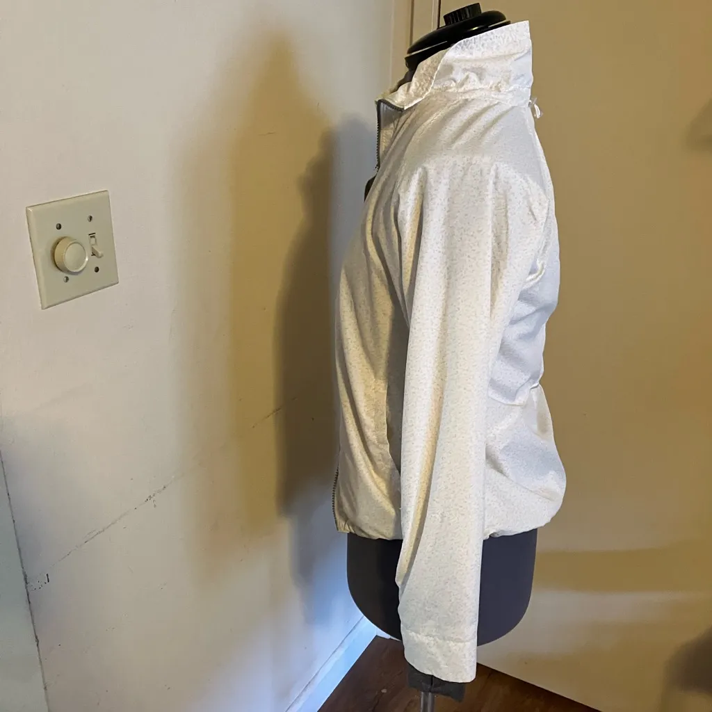 Mondetta White Gray Athletic Fullzip Workout Running Jacket Womens Size S - Image 4