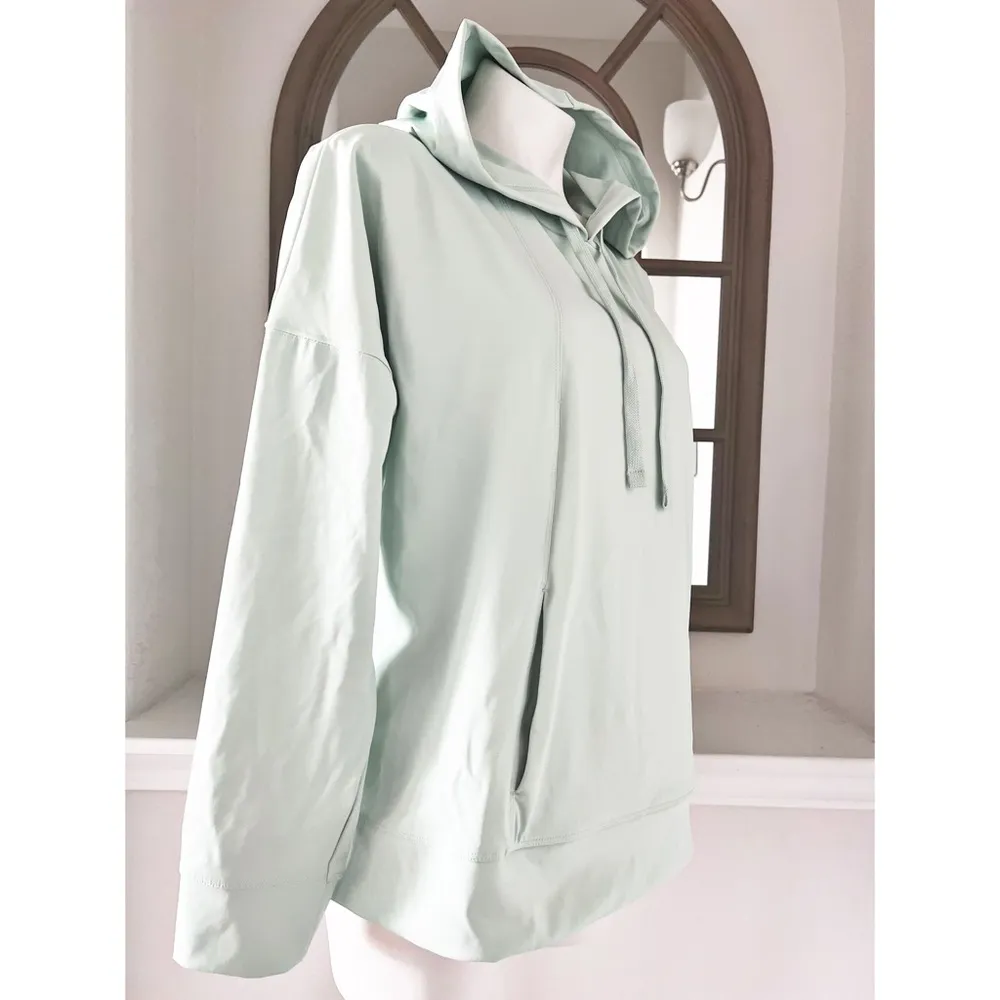 ID Ideology Techy Drawstring-Hood Hoodie in Mint Wash, Plus Size 2X New w/Tag - Image 3