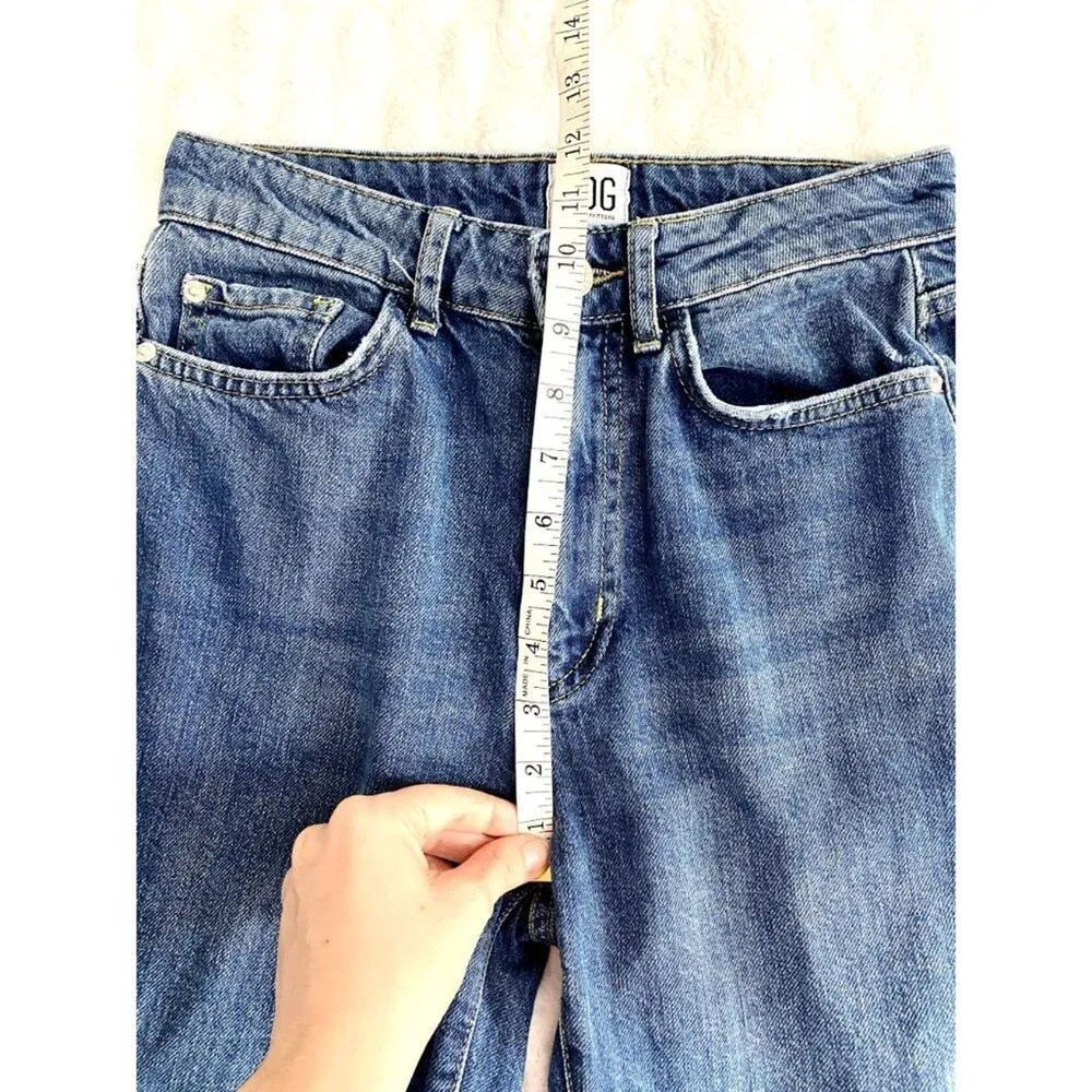 Urban Outfitters BDG Blue Medium Wash Denim Straight Leg High Rise Jeans 26 - Image 6