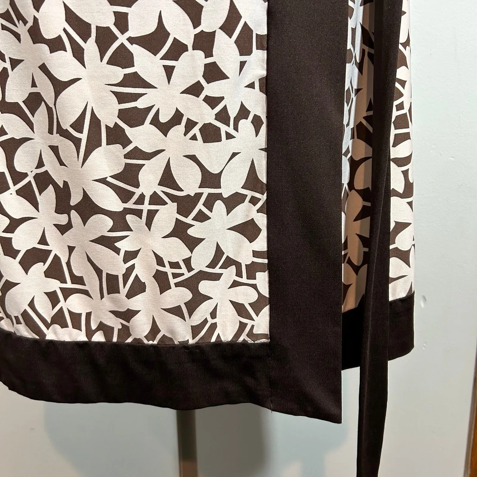 Diane Von Furstenberg Renny Silk Jersey Wrap‎ Dress Womens 4 - Image 6