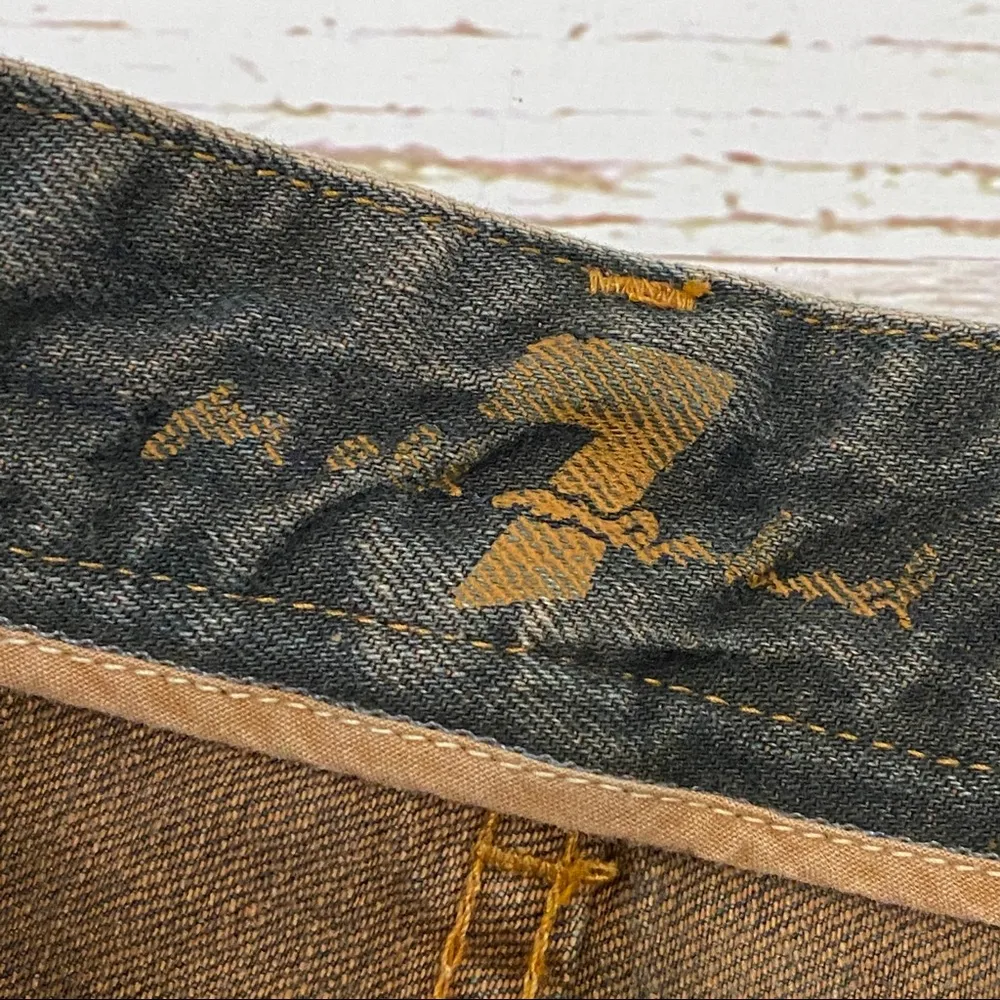 7 For All Mankind Acid Washed Mini Denim Skirt 27 - Image 10