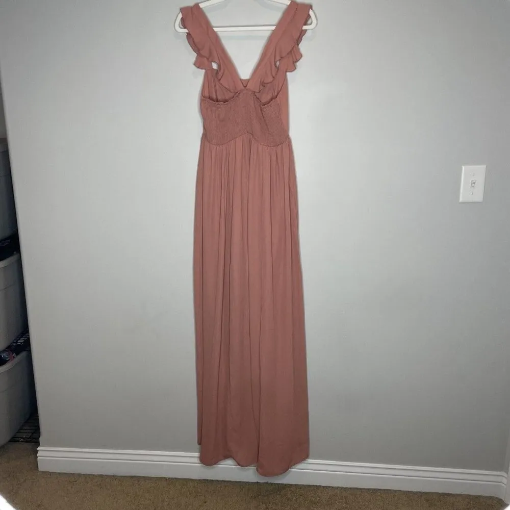 Show Me Your Mumu June Maxi Dress Bridesmaid Rustic Mauve Size Large - Image 9