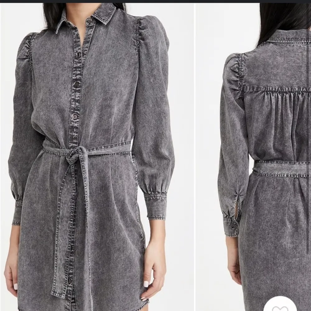 Rails Adele Dress - Black Acid Wash $218 size S - Image 3