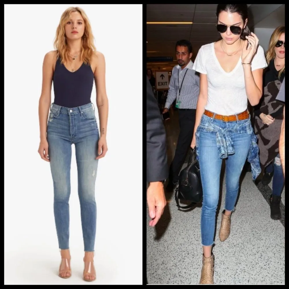 💕MOTHER💕 Stunner Ankle Fray Jeans Graffiti Girl 32 NWT Size undefined - Image 6