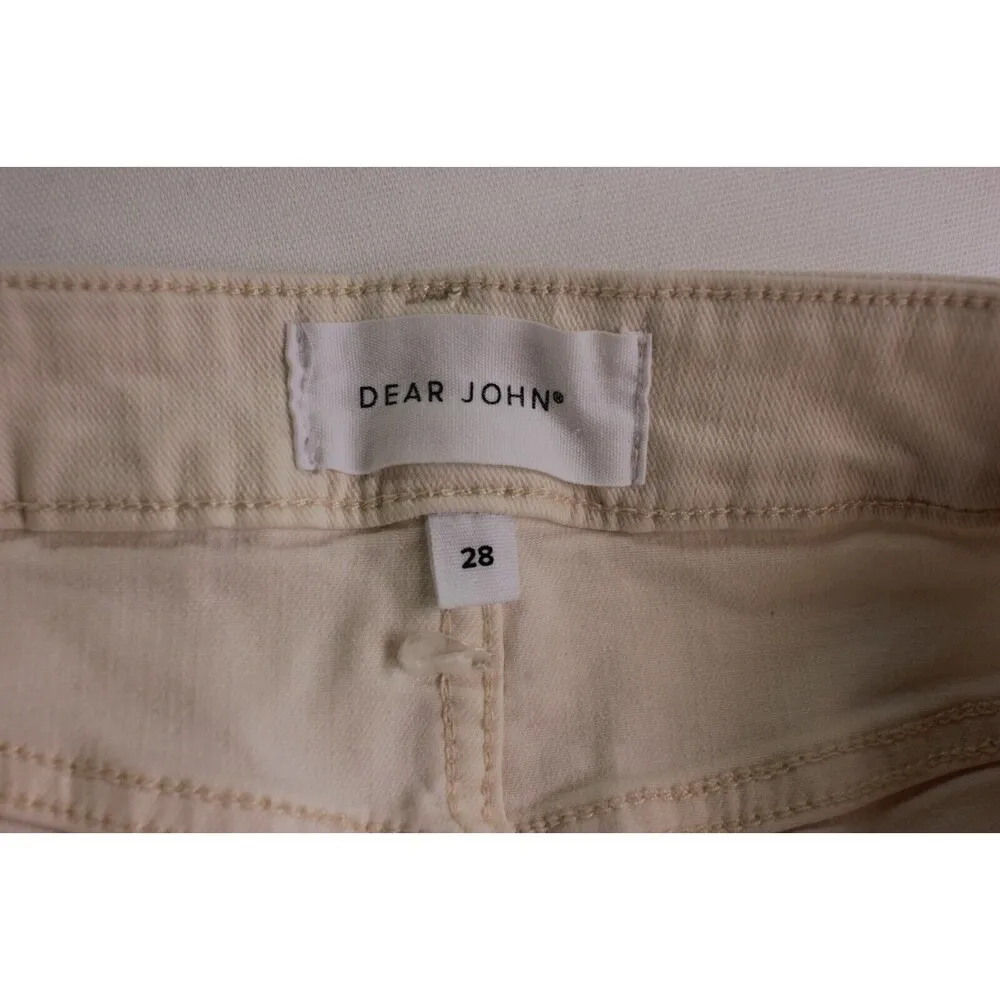 Dear John Women's Jeans White Rosa High Rise Flare Size 28 - Image 6