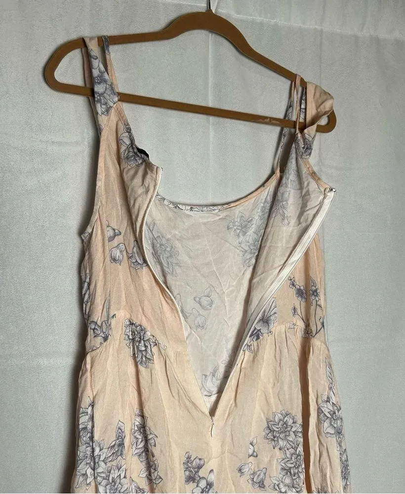 NWT Sabo Skirt Floral Print Unlined Floral Print Mini Dress Size Large - Image 4