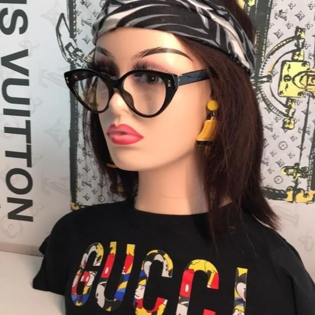 NEW Authentic Fendi FE50020I 001 Cat-Eye Eyeglasses – Shiny Black - Image 4