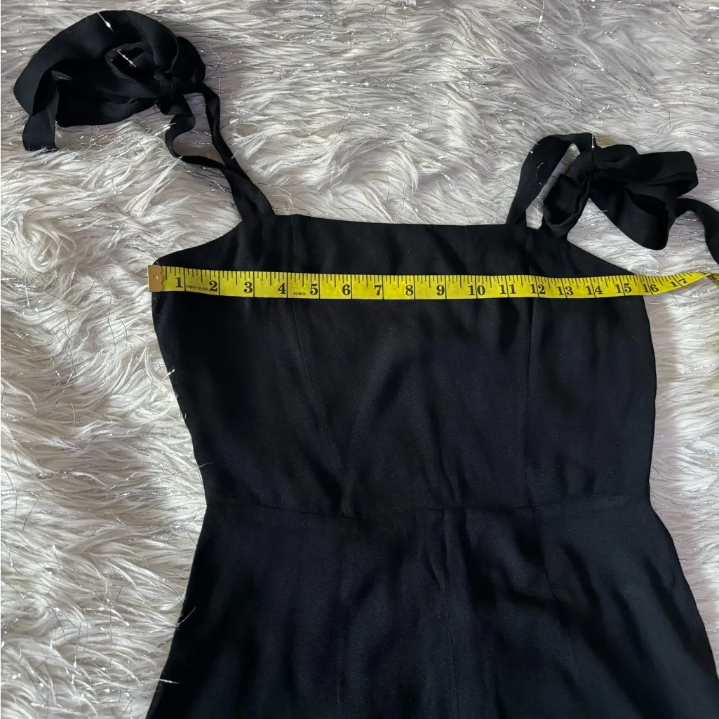 Reformation Black Tie-Strap Jumpsuit Size 0 - Image 10