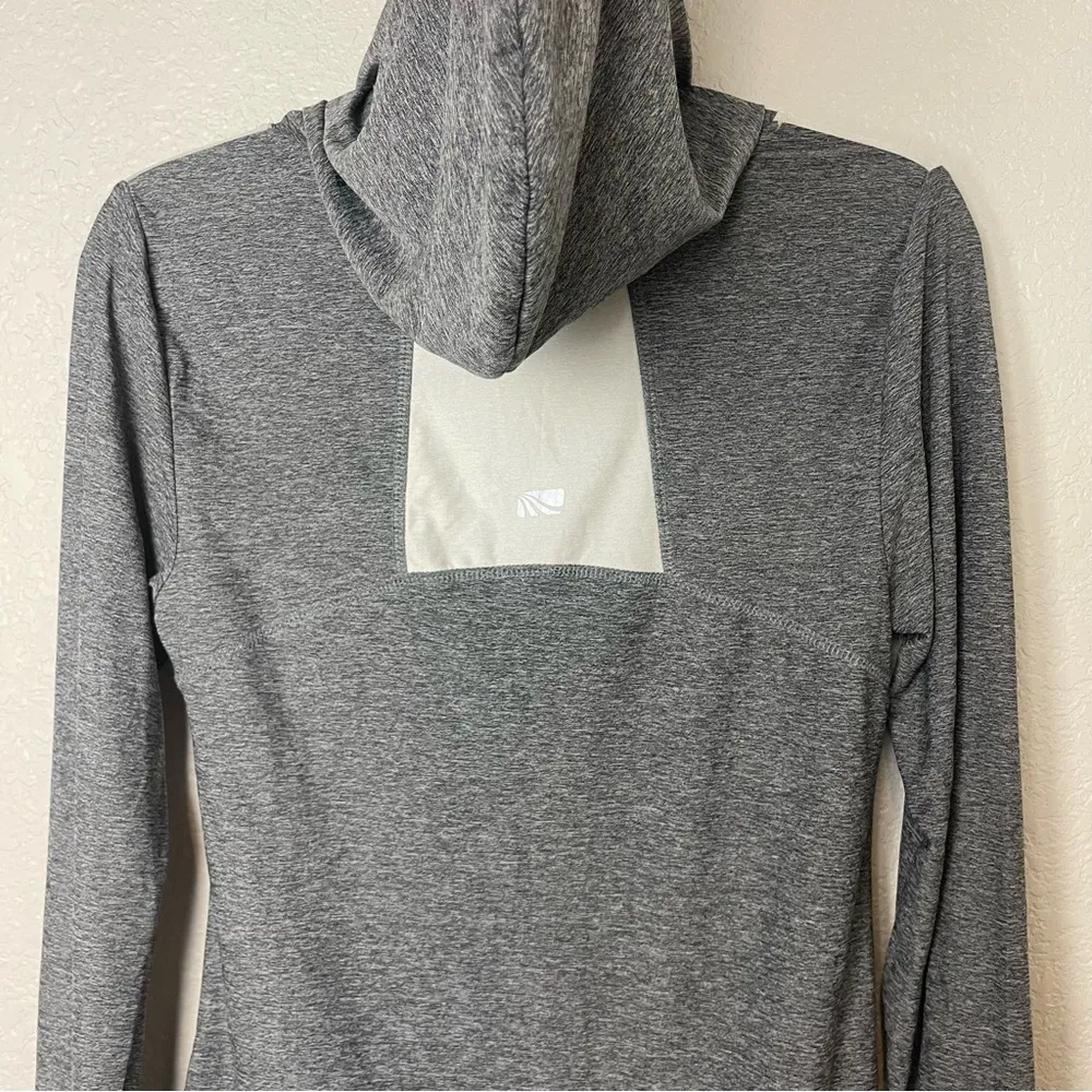 MARIKA TEK Gray and Light Gray Long Sleeve Tek Hoodie Size S - Image 7