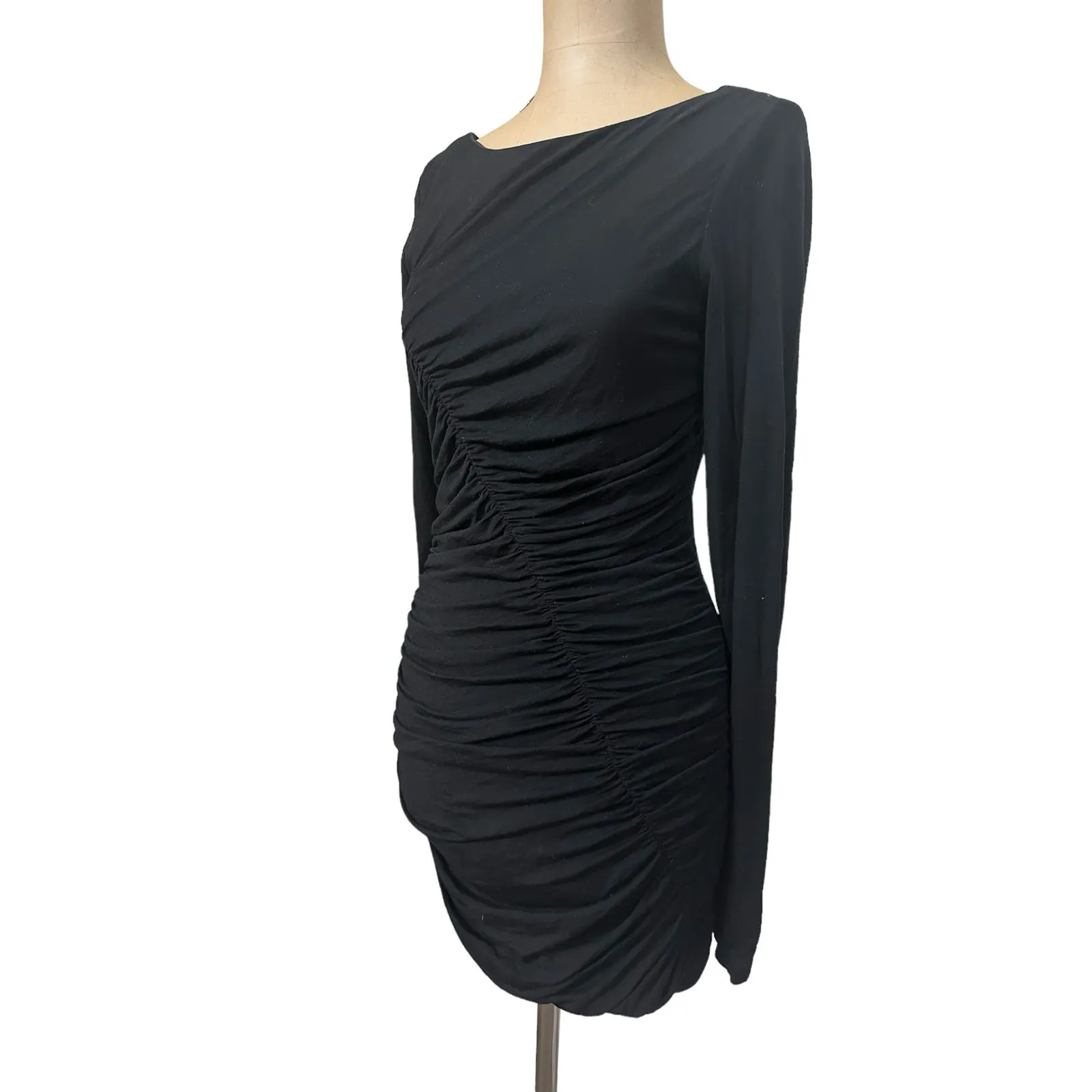 Rag and Bone  Jersey Ruched Mini Dress - Image 7