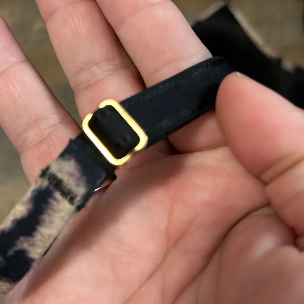 SOMA Animal Print 34D Embraceable Enchanting Lace Demi Bra Lined Convertible - Image 8