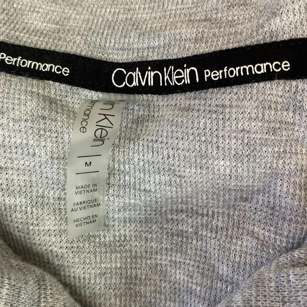 Calvin Klein  Gray Performance Long Sleeve Zip Up Hoody Jacket M - Image 5