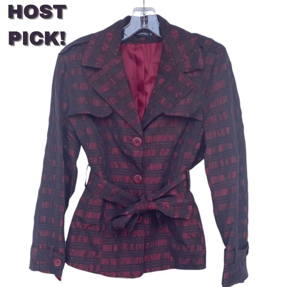 Coramdeo RARE VINTAGE Jacket with Self Tie Sash Size 10 - Image 8