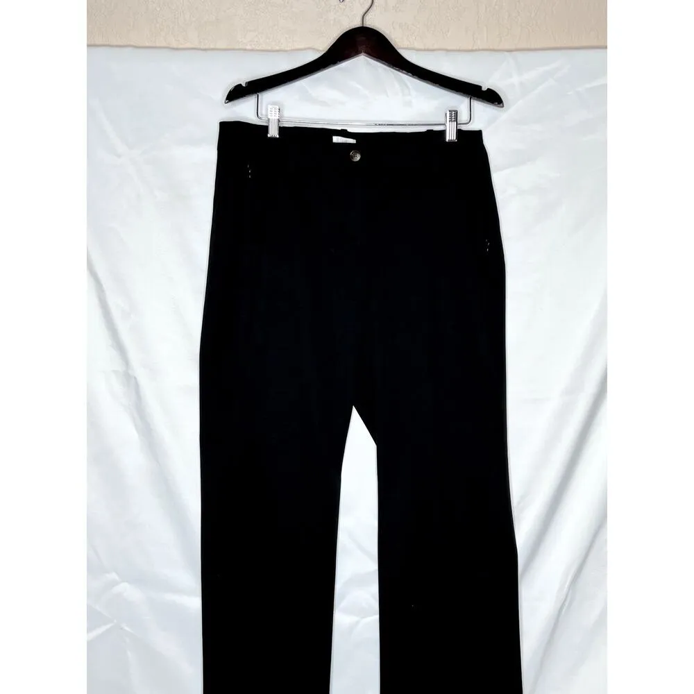 J.Jill NEW size 12P pants black button fly pockets straight leg career, classic - Image 3